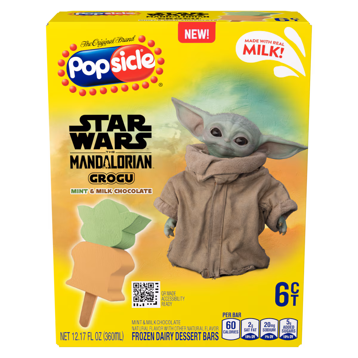 Popsicle  Grogu Frozen Confection Bars