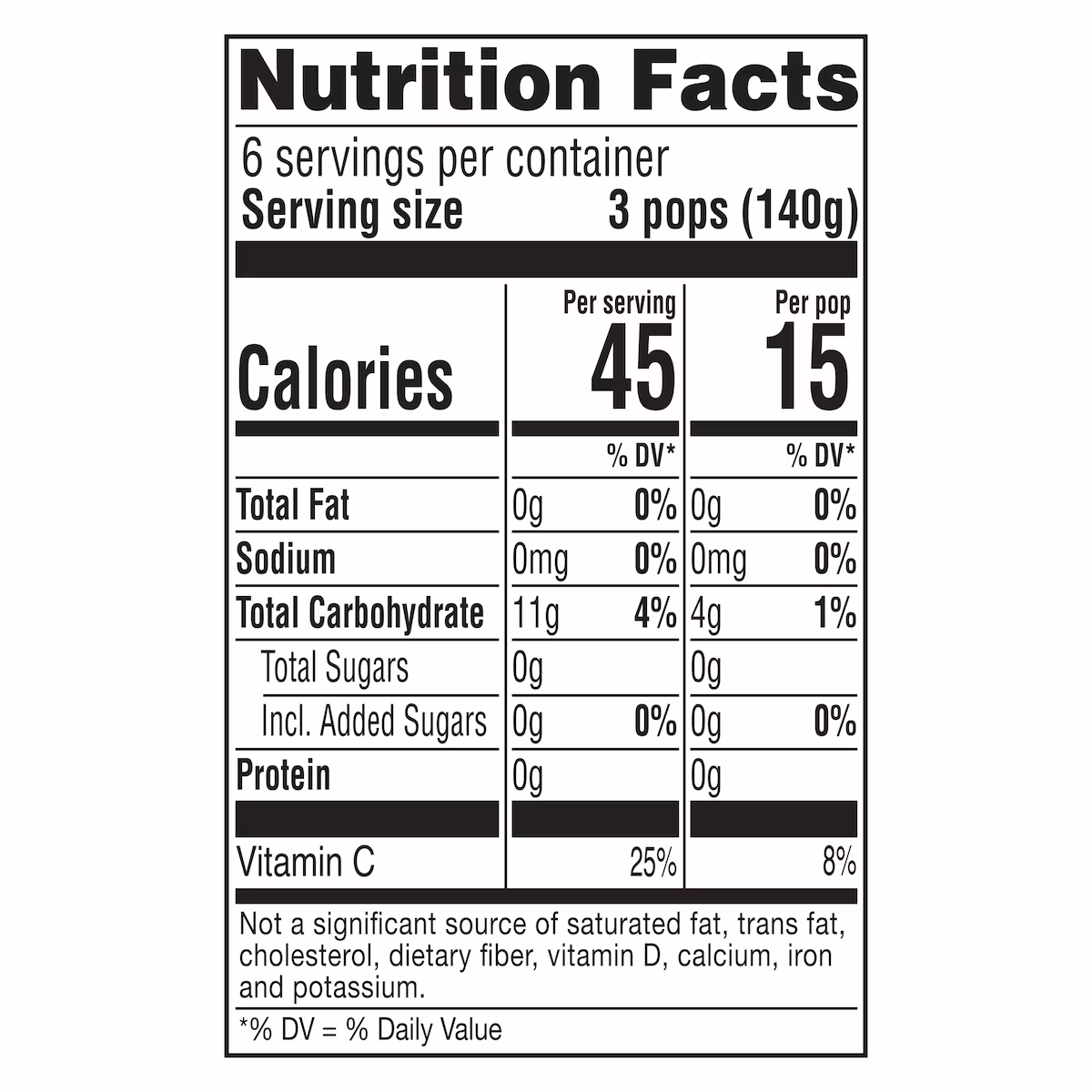 Alternative view of Popsicle  Sugar Free Orange, Cherry & Grape Ice Pops